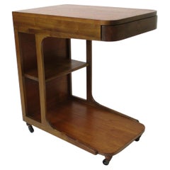 Dunbar styled Mid Century Rolling Bar Cart
