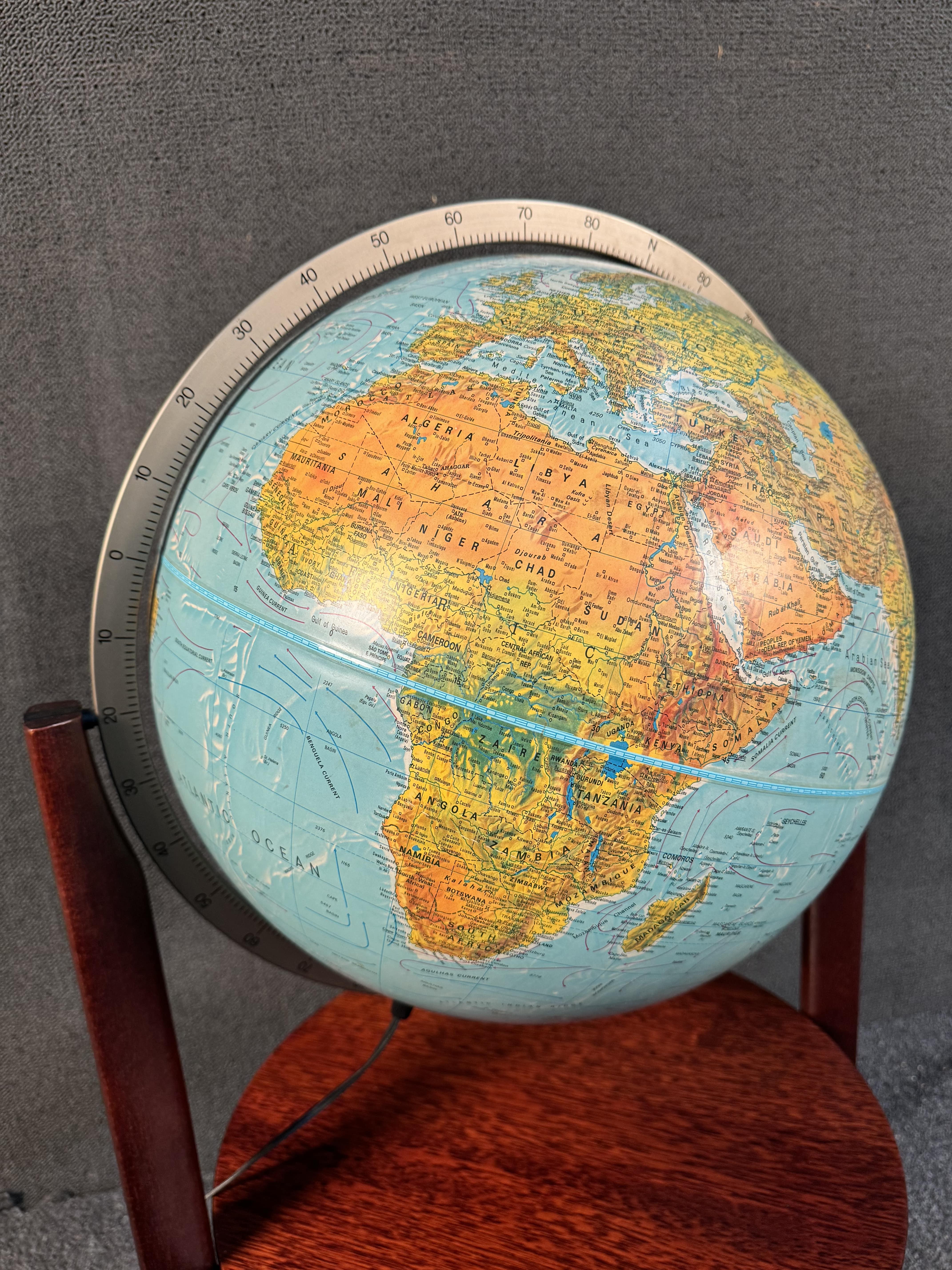 Mid-Century Rolling Globe For Sale 4
