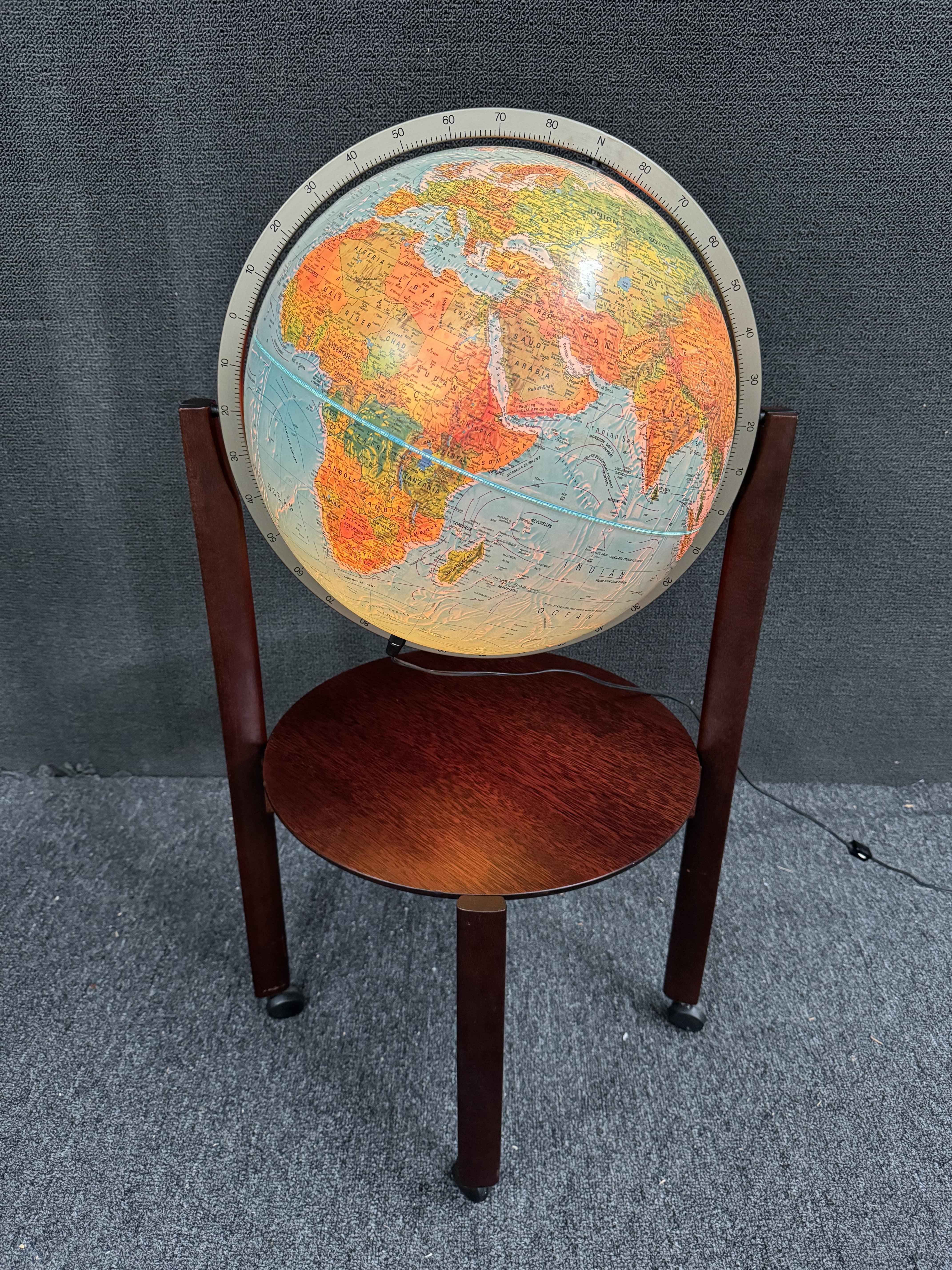 Mid-Century Rolling Globe For Sale 5