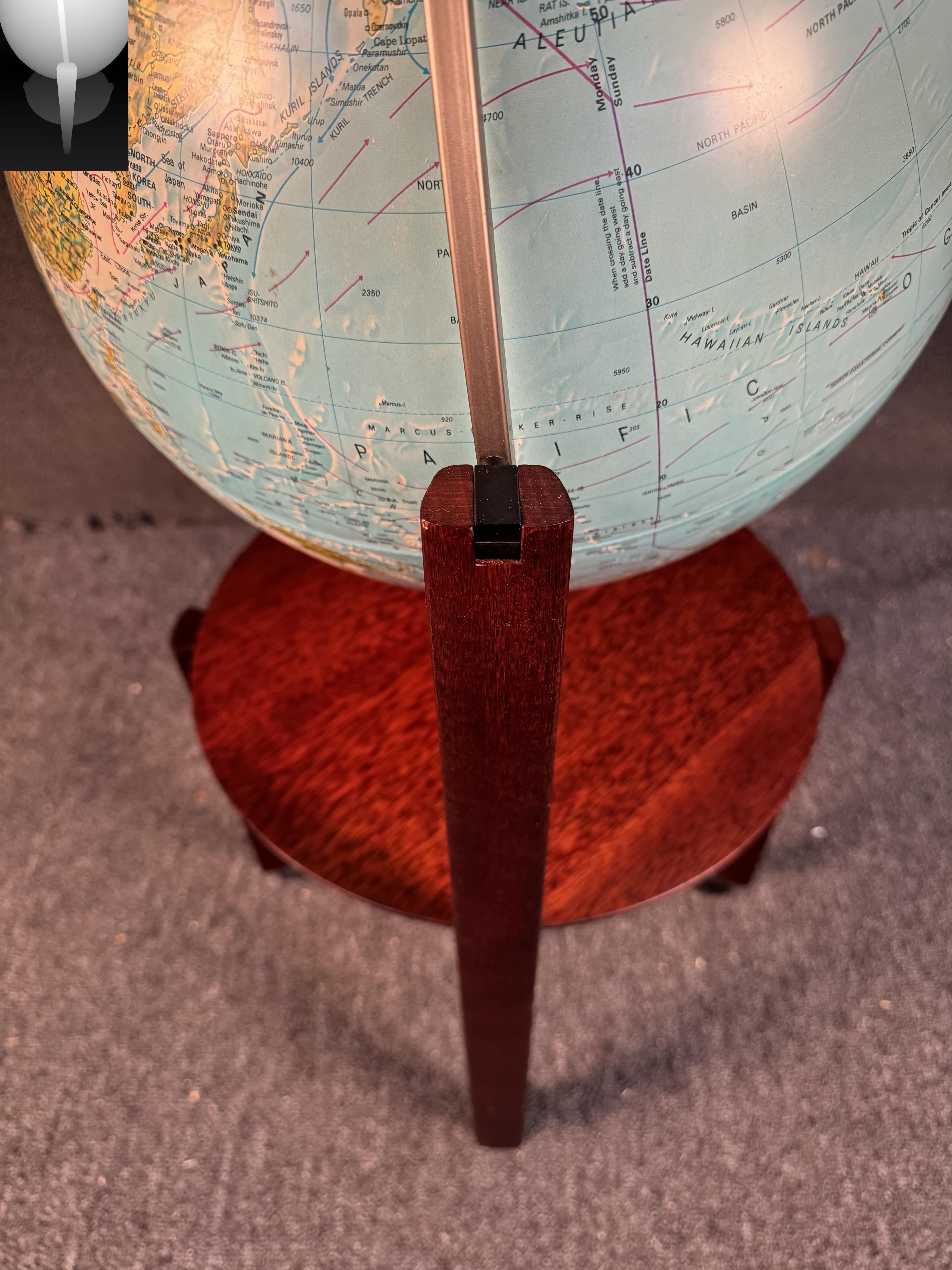 Mid-Century Rolling Globe For Sale 1
