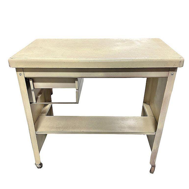 Mid-Century Modern Mid-Century Rolling Tanker Work Task Desk by Cole Steel For Sale