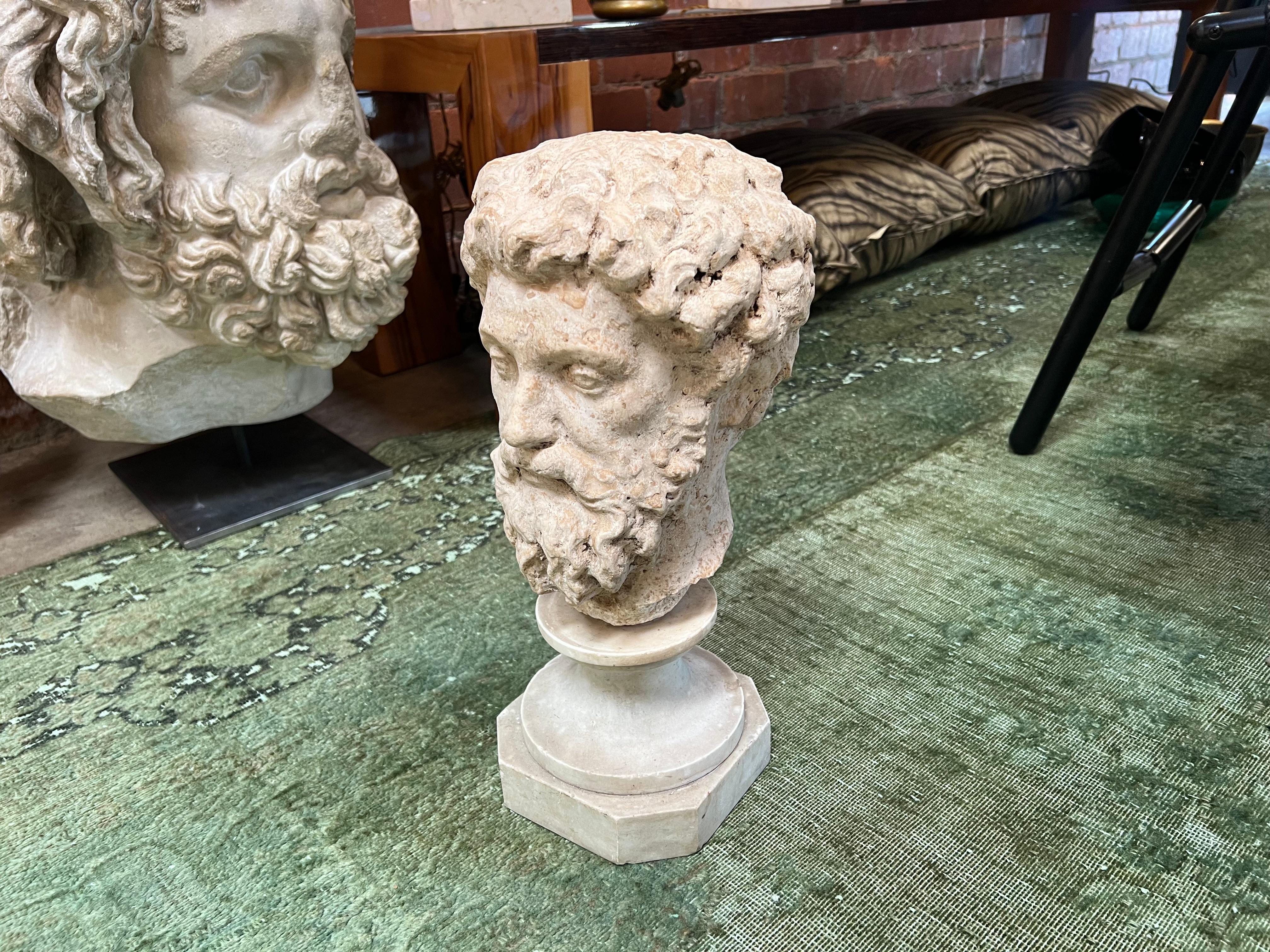 Mid-20th Century Mid Century Roman Marcus Aurelius Head Sculpture 1950s For Sale