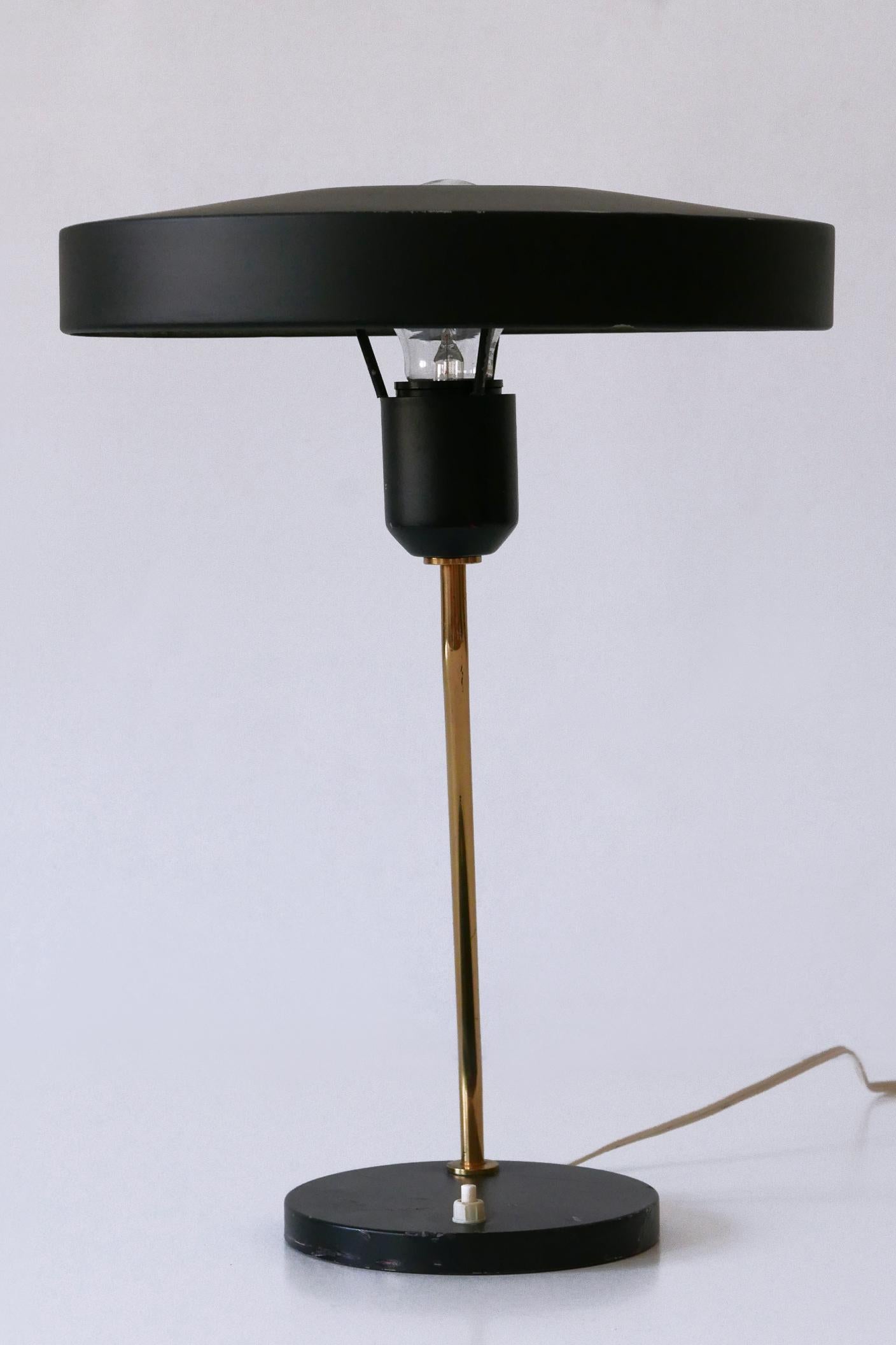 Aluminum Mid-Century Romeo Table Lamp or Desk Light by Louis Kalff for Philips 1950s For Sale