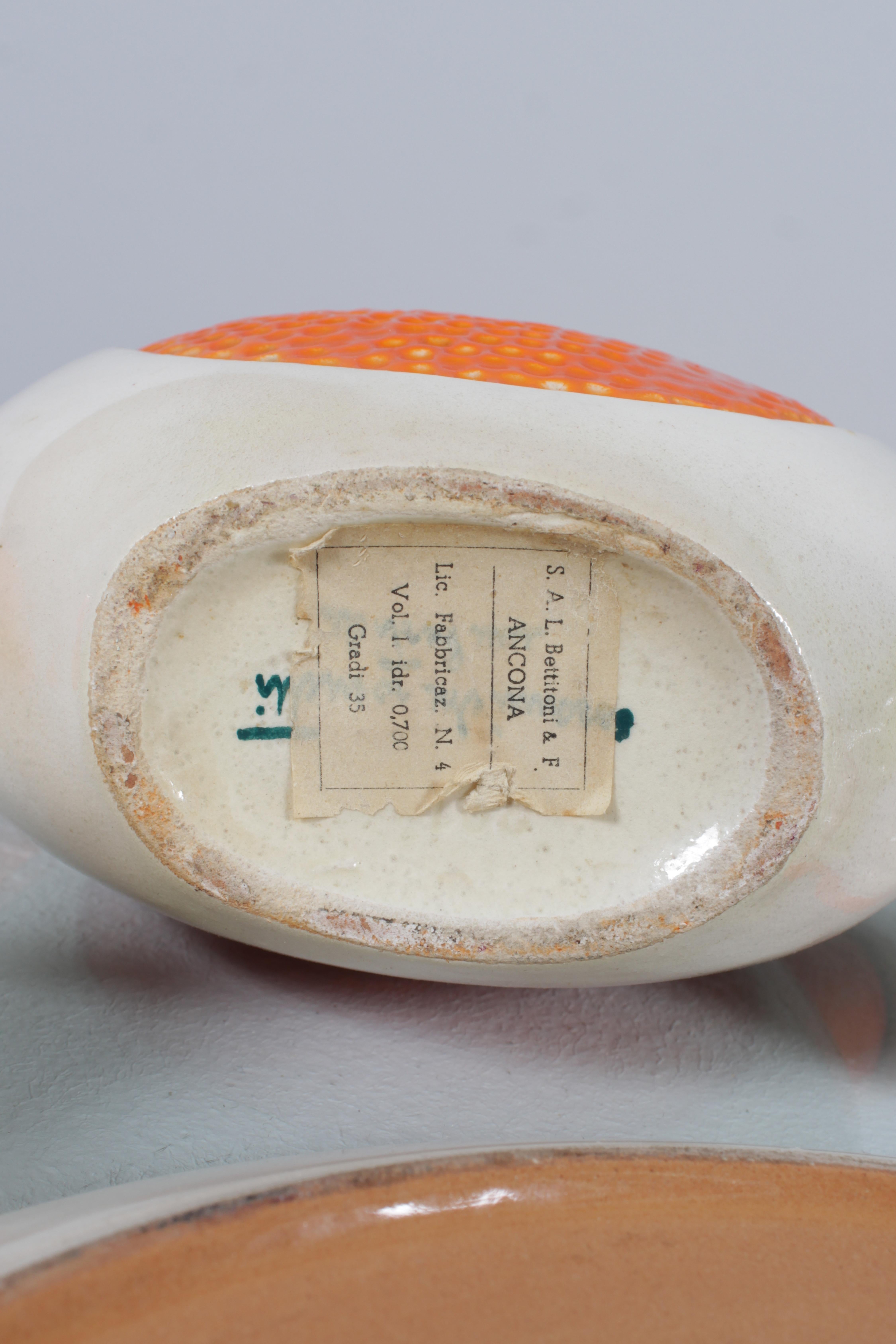 Mid-Century Rometti Umbertide Keramik Likörset 1930er Jahre Italien im Angebot 2