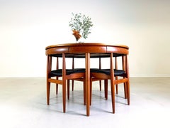 Mid Century Rondette Frem Røjle 5er Set Esstisch Hans Olsen Teak