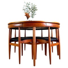 Mid Century Rondette Frem Røjle 5er Set Esstisch Hans Olsen Teak