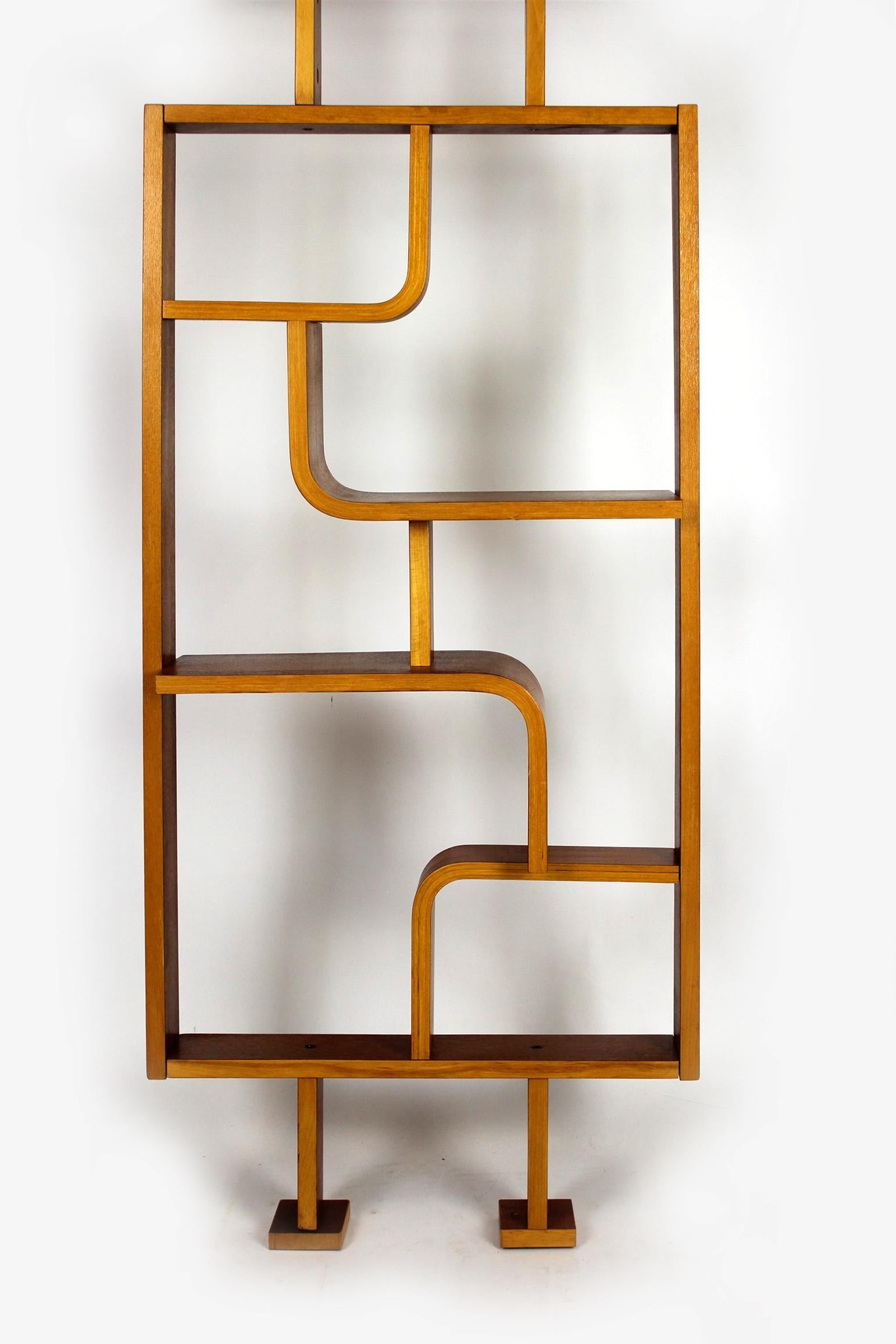 Mid-Century Room Divider by L. Volak for Drevopodnik Holesov, 1960s In Good Condition For Sale In Żory, PL