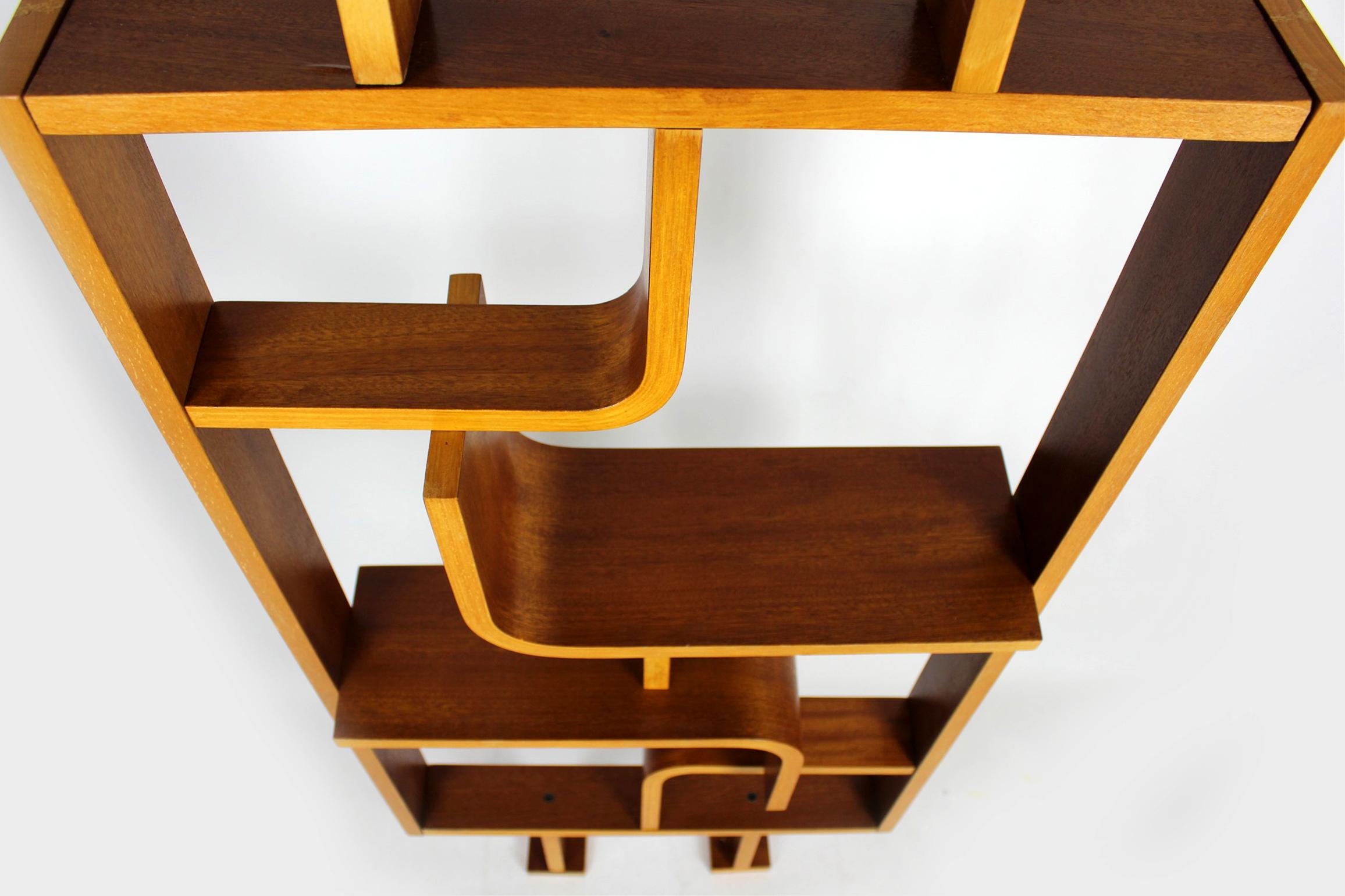 Plywood Mid-Century Room Divider by L. Volak for Drevopodnik Holesov, 1960s For Sale