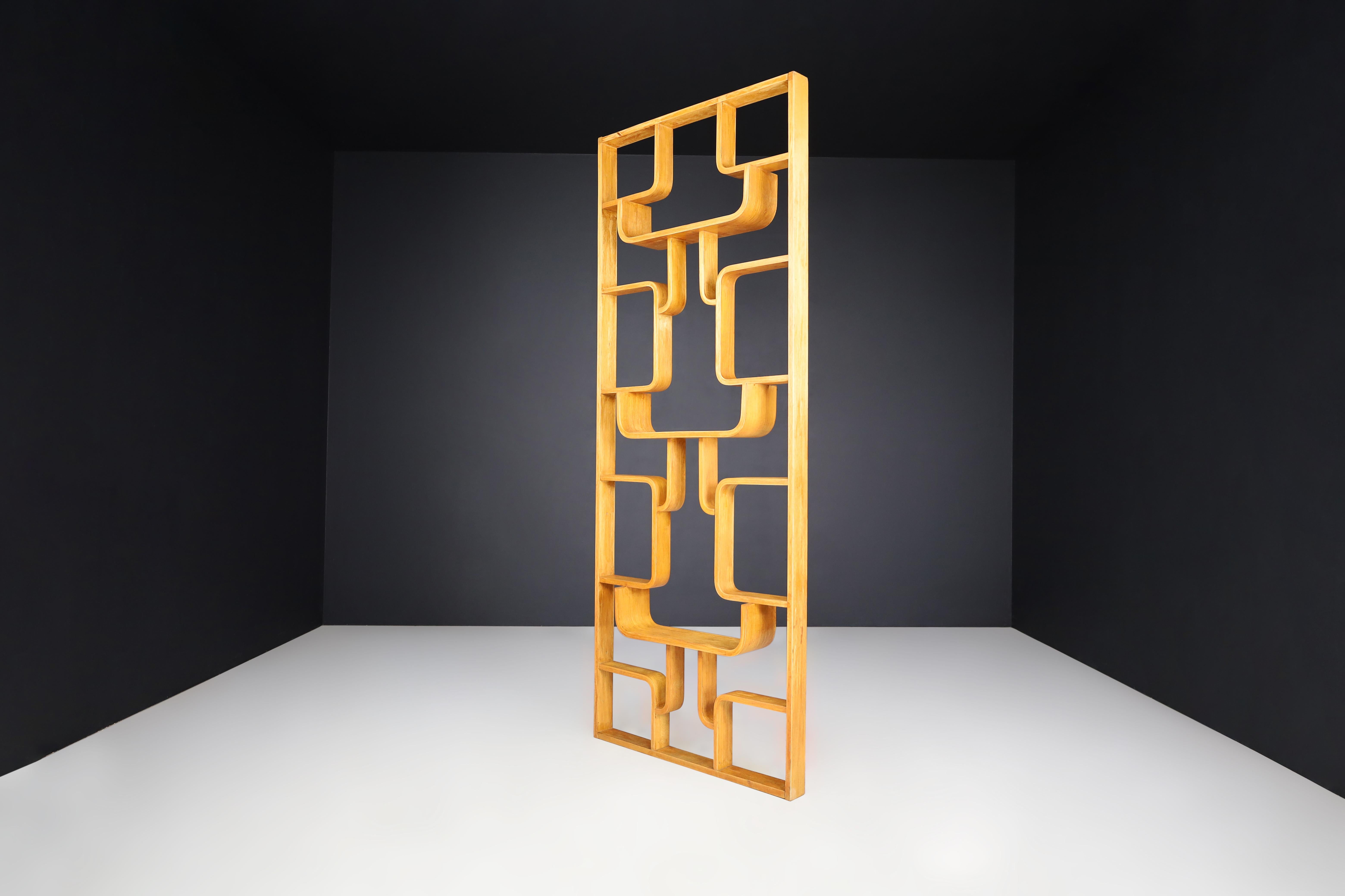 Midcentury Room Divider by Ludvik Volak for Drevopodnik Holesov, 1960s

This midcentury room divider is made of Bent-Wood by Ludvik Volak and was manufactured in Czechoslovakia by Drevopodnik Holesov in the 1960s. It was bought from the original