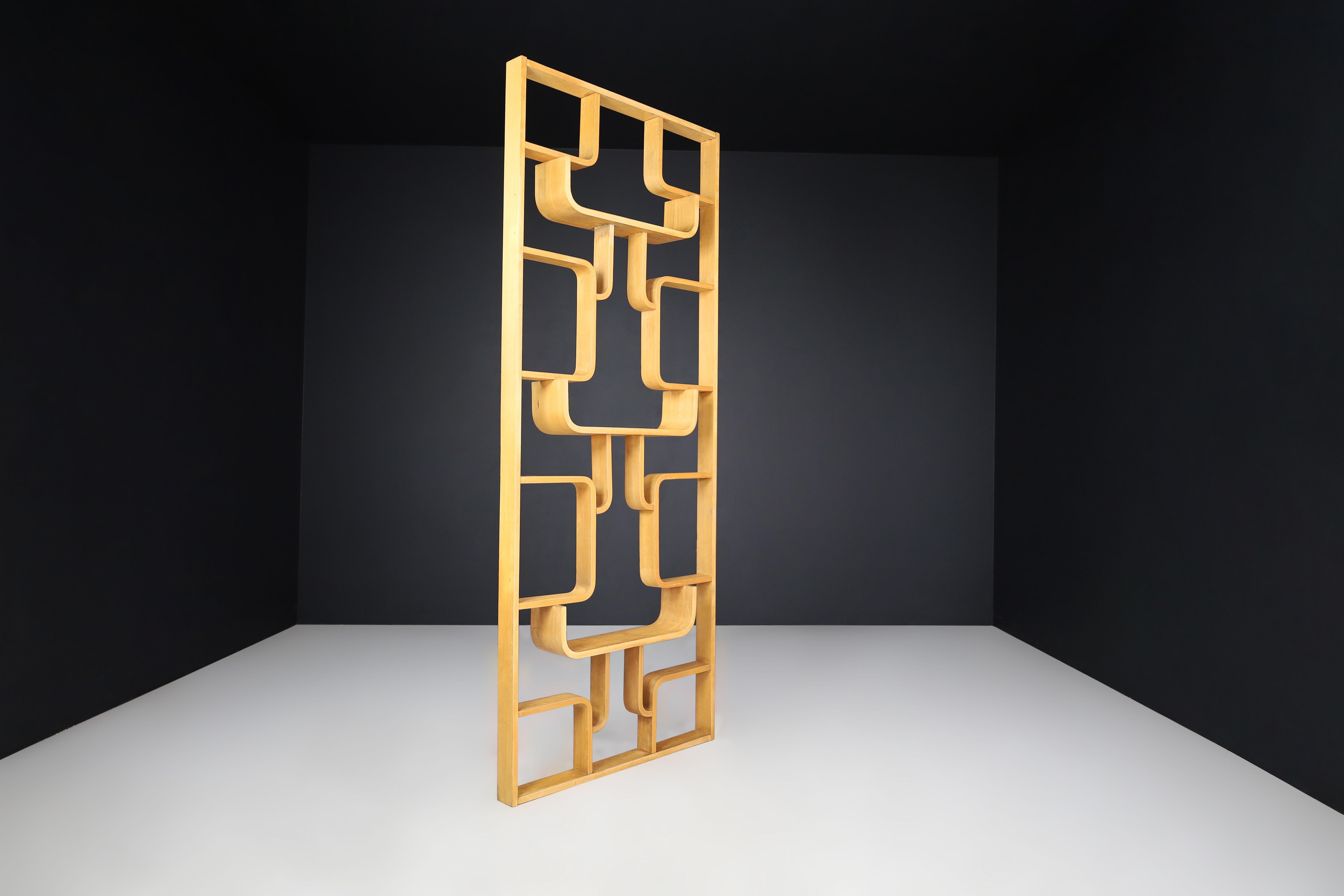 Midcentury Room Divider by Ludvik Volak for Drevopodnik Holesov, 1960s

This midcentury room divider is made of Bent-Wood by Ludvik Volak and was manufactured in Czechoslovakia by Drevopodnik Holesov in the 1960s. It was bought from the original