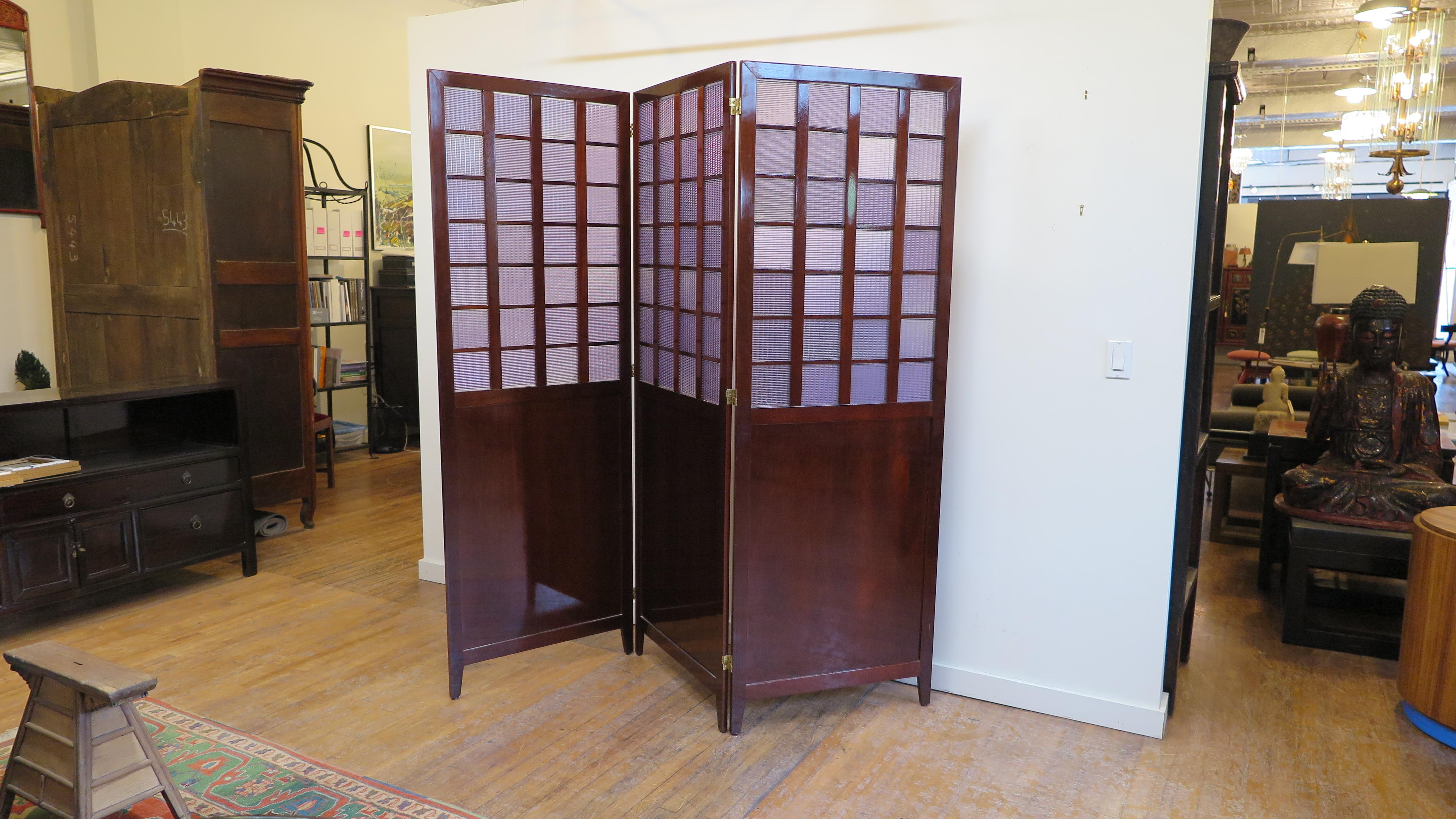 Mid Century Room Divider Folding Screen For Sale 7