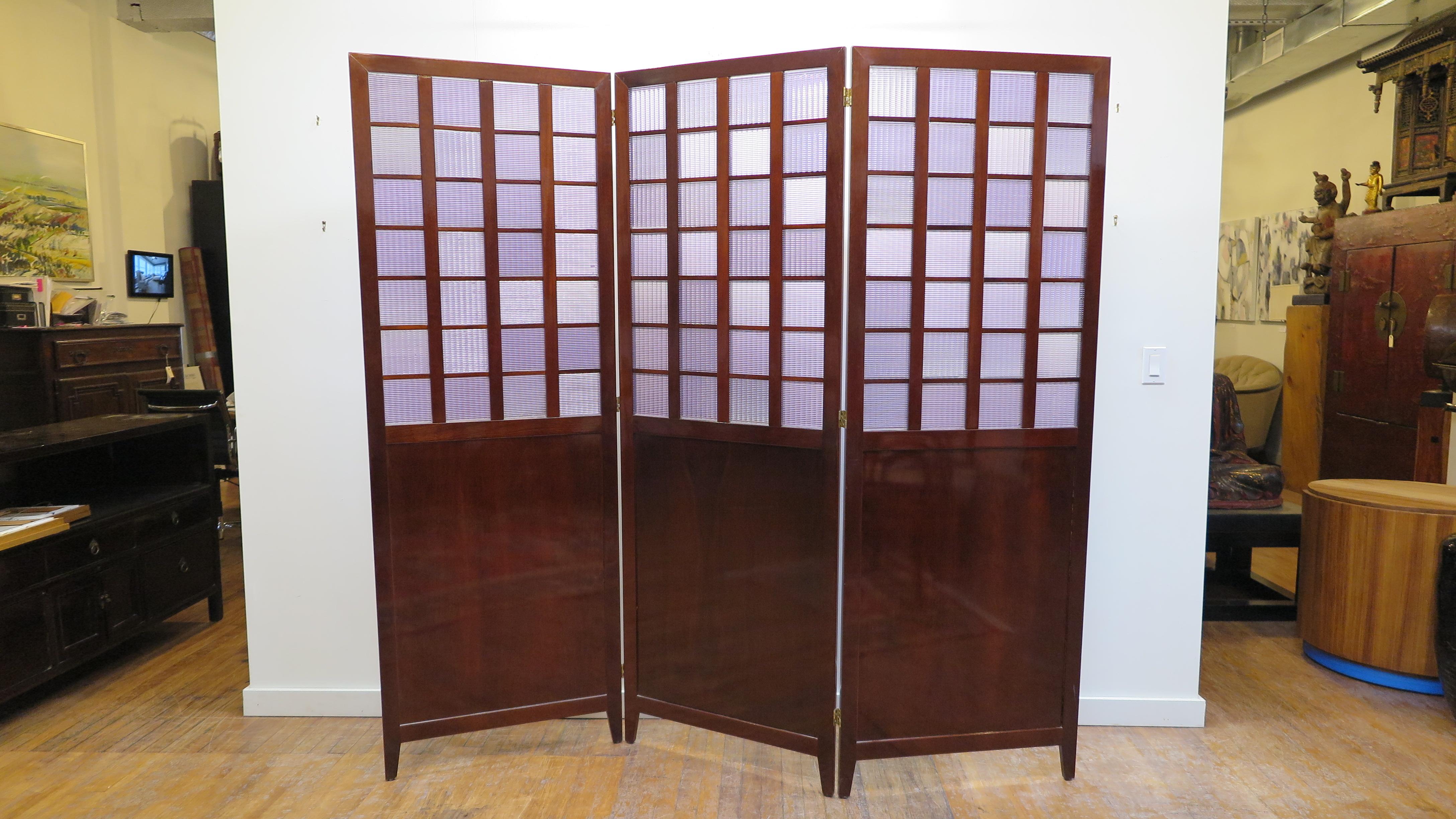 Mid Century Room Divider Folding Screen For Sale 8