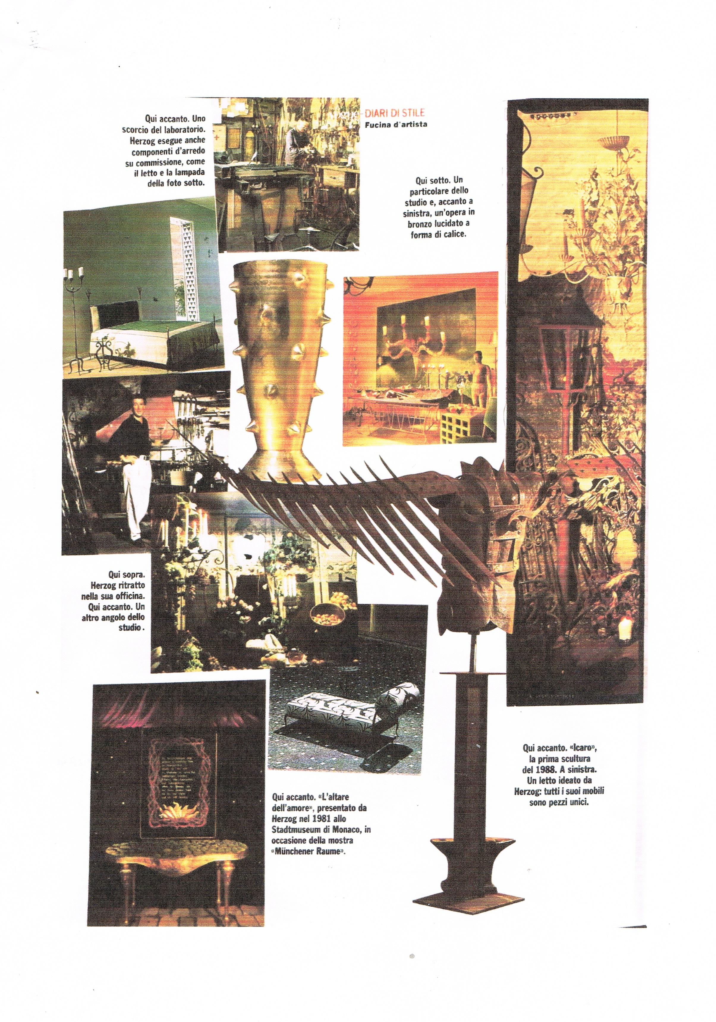 Mid-Century-Raumteiler – Raumteiler aus Eisen mit Leinen von St. Herzog München 1990er Jahre im Angebot 3