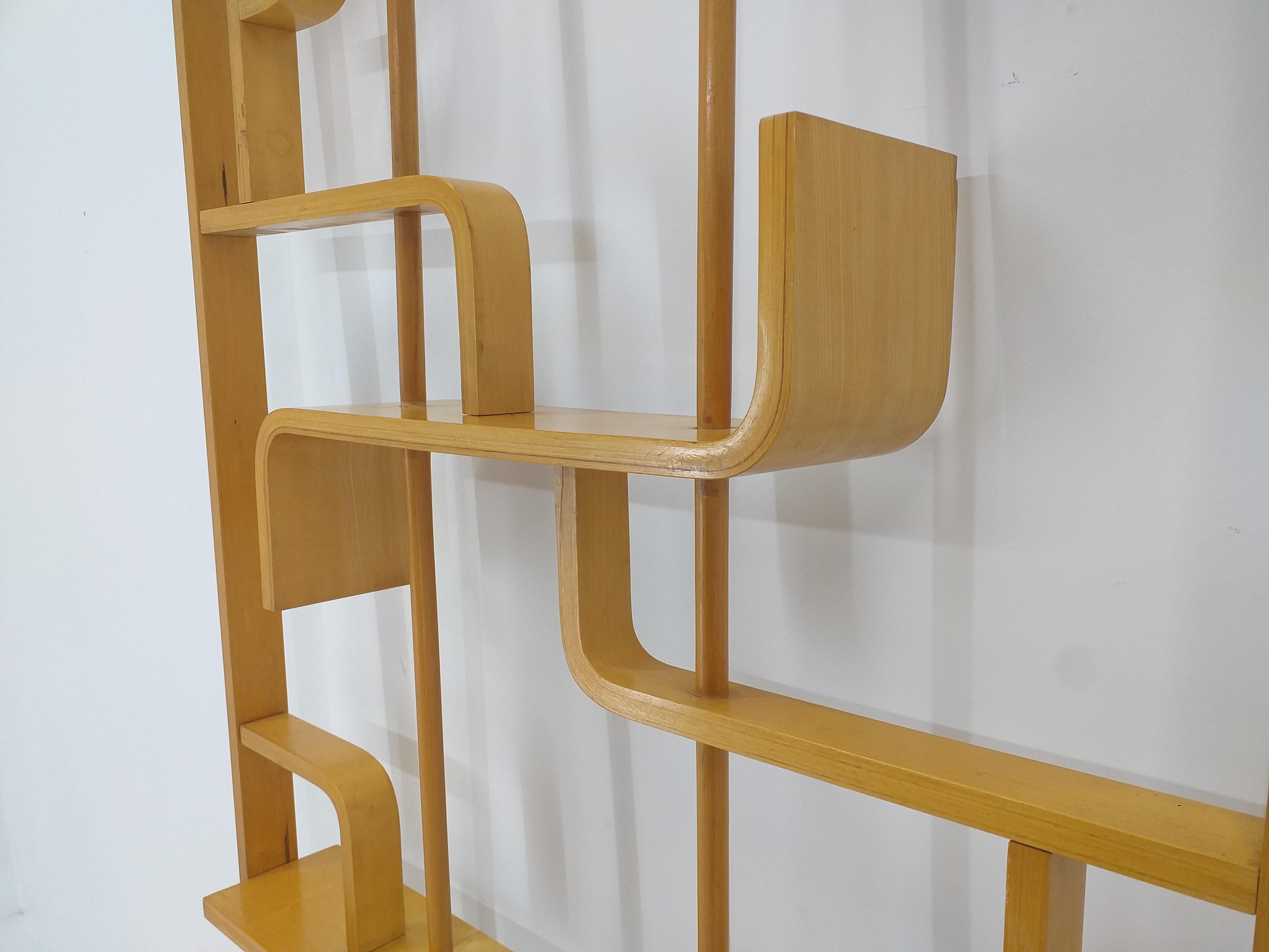 Mid Century Room Divider Wall Unit, Ludvik Volak for Drevopodnik Holesov, 1960s 3