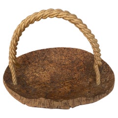 Adrien Audoux & Frida Minet Seilkorb aus der Mitte des Jahrhunderts