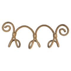 Mid-Century Rope Coat Rack by Adrien Audoux & Frida Minet