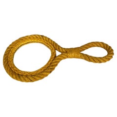 Mid-Century Rope Hand Mirror Adrien Audoux & Frida Minet
