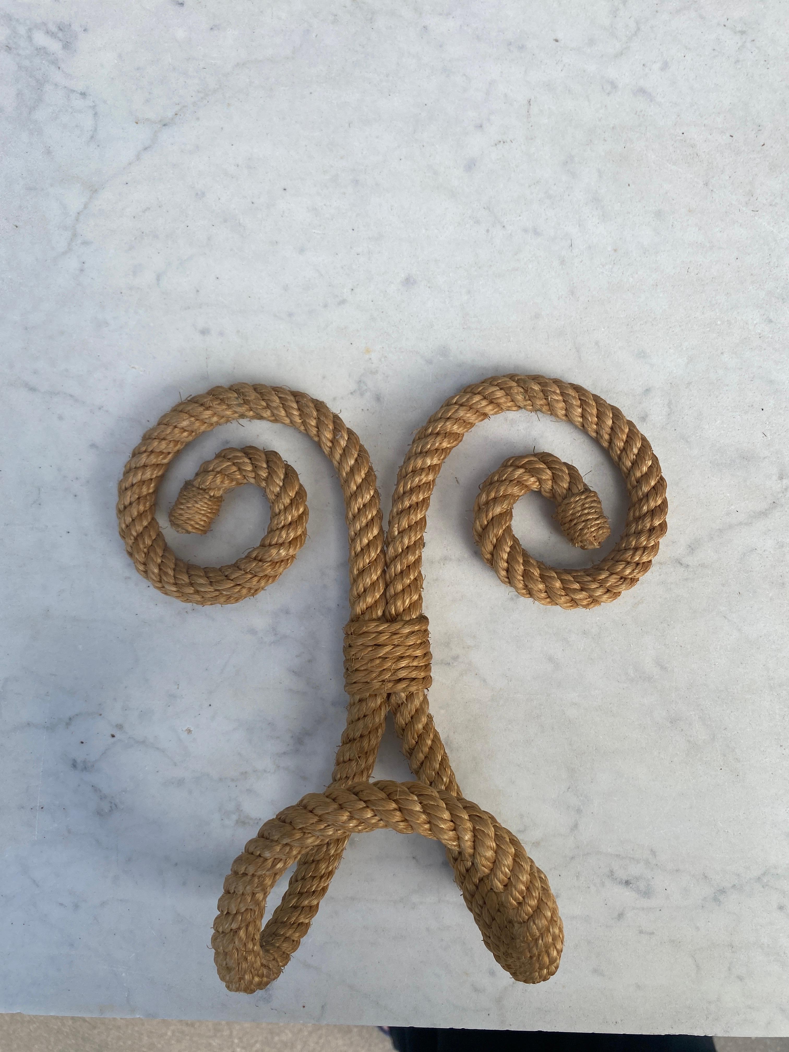 Mid-Century Rope Hook Coat Adrien Audoux & Frida Minet For Sale 2