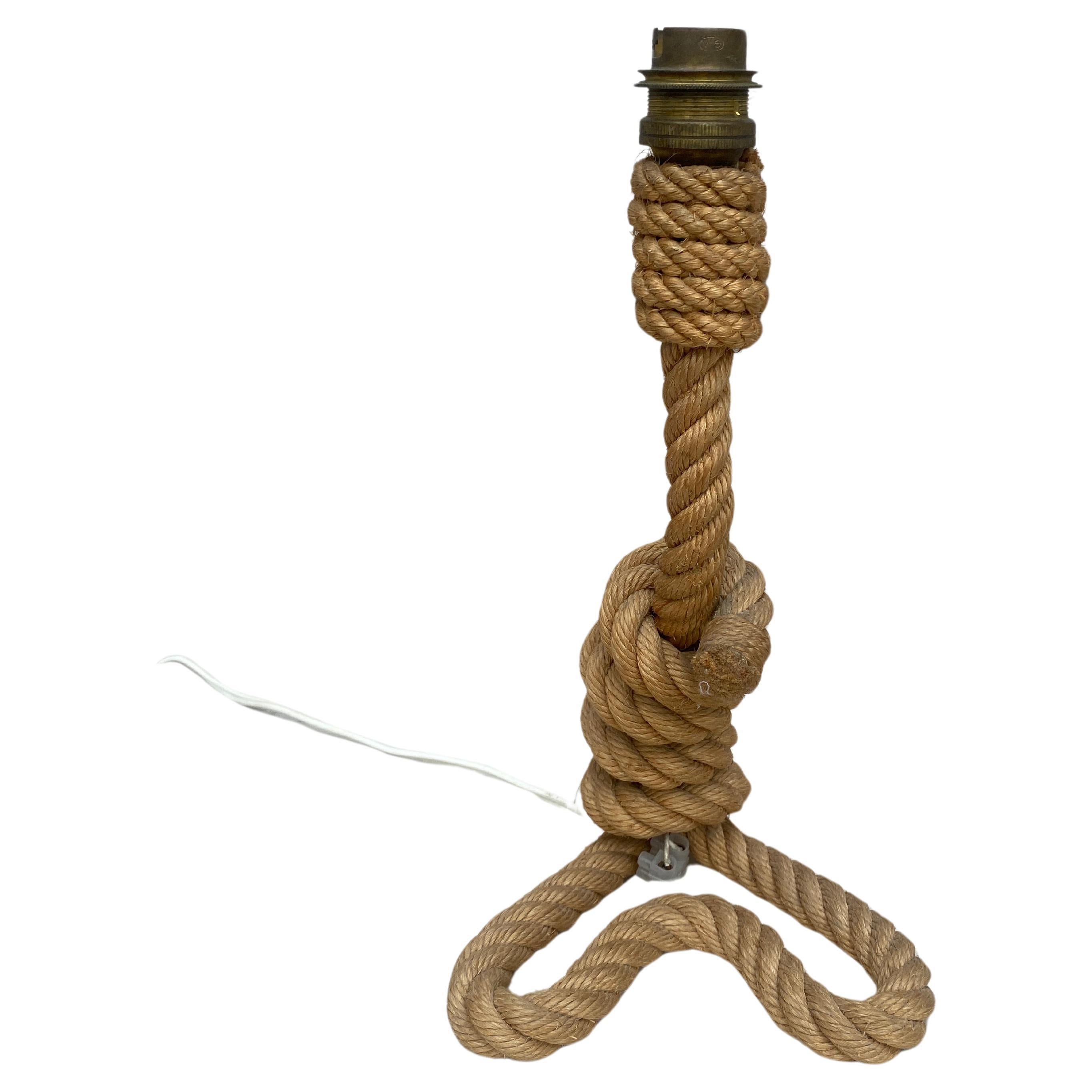 Mid-Century Rope Lamp Adrien Audoux & Frida Minet