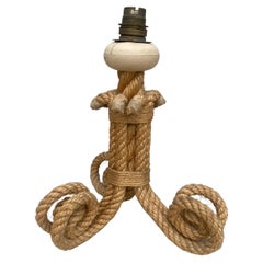 Mid-Century Rope Lamp Adrien Audoux & Frida Minet