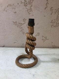 Mid-Century Rope Lamp by Adrien Audoux & Frida Minet