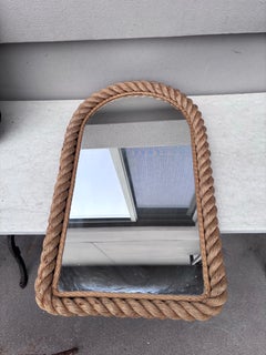 Mid-Century Rope Mirror Adrien Audoux & Frida Minet