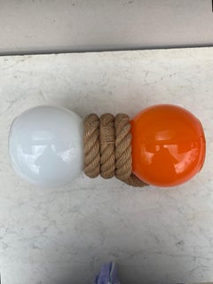 Mid-Century Rope Sconce Adrien Audoux & Frida Minet