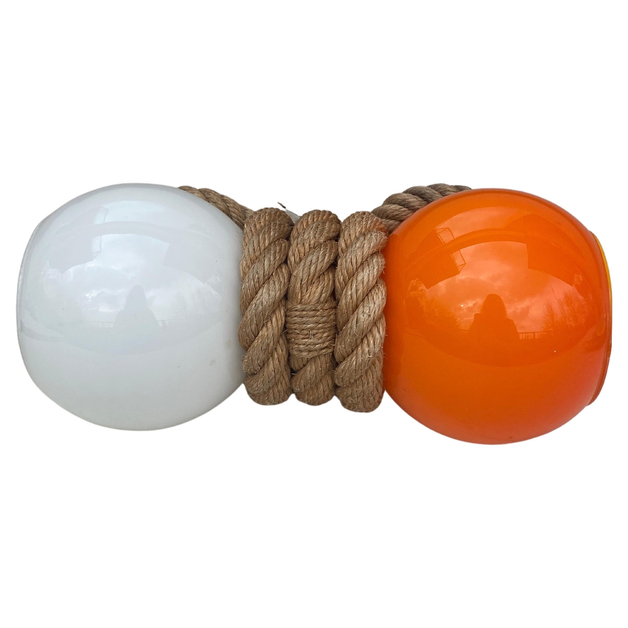 Mid-Century Rope Sconce Adrien Audoux & Frida Minet
