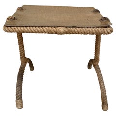 Mid-Century Rope Table Adrien Audoux & Frida Minet