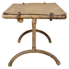 Mid-Century Rope Table Adrien Audoux & Frida Minet