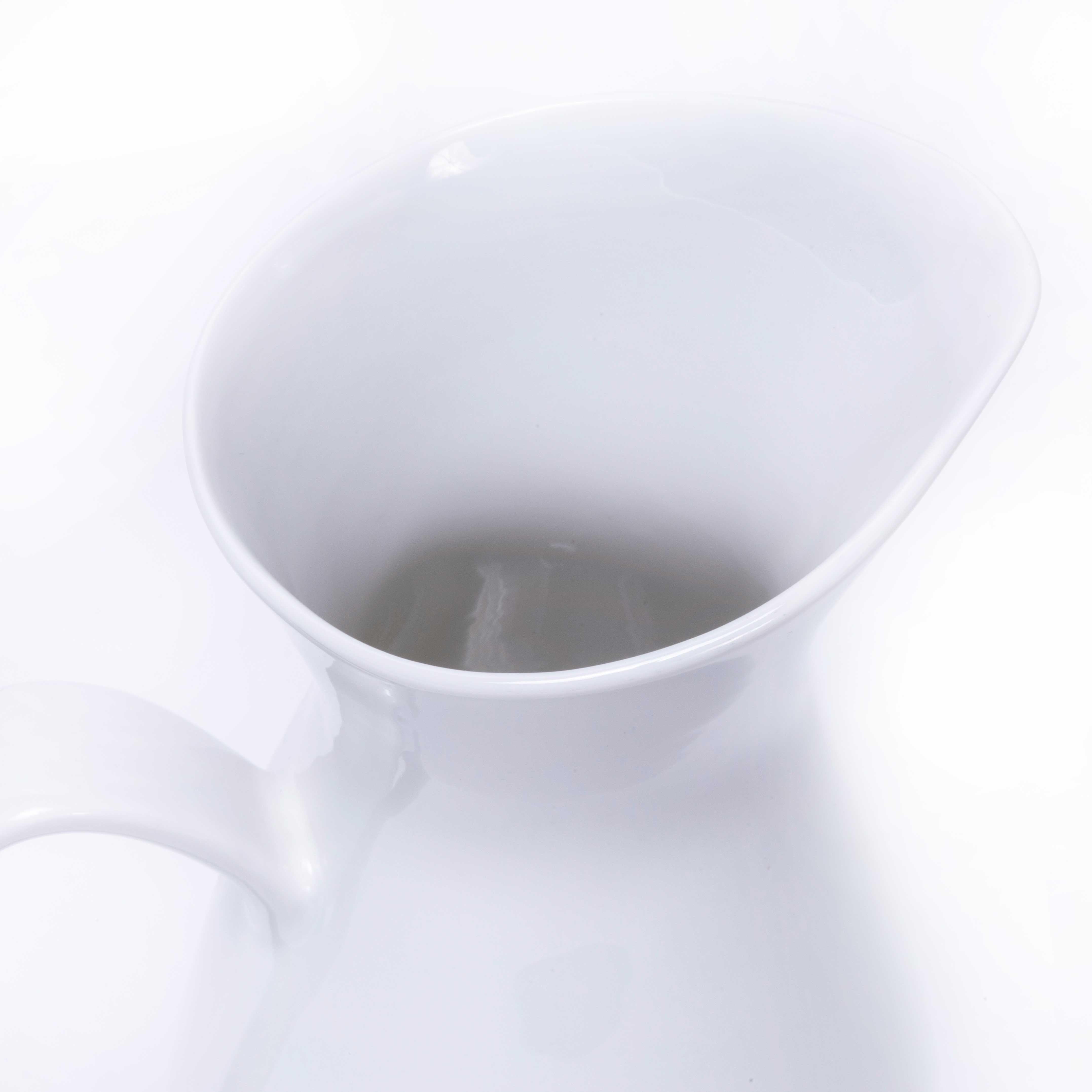Mid Century Rorstrand White Ceramic Blanca Jug In Good Condition For Sale In Hook, Hampshire