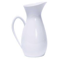 Cruche Blanca en céramique blanche de Rorstrand du milieu du siècle dernier