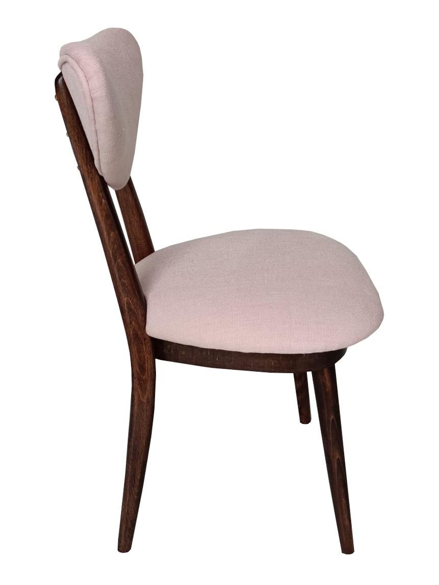 Mid-Century Modern Chaise à cœur rose à l'eau de rose du milieu du siècle, Europe, années 1960 en vente