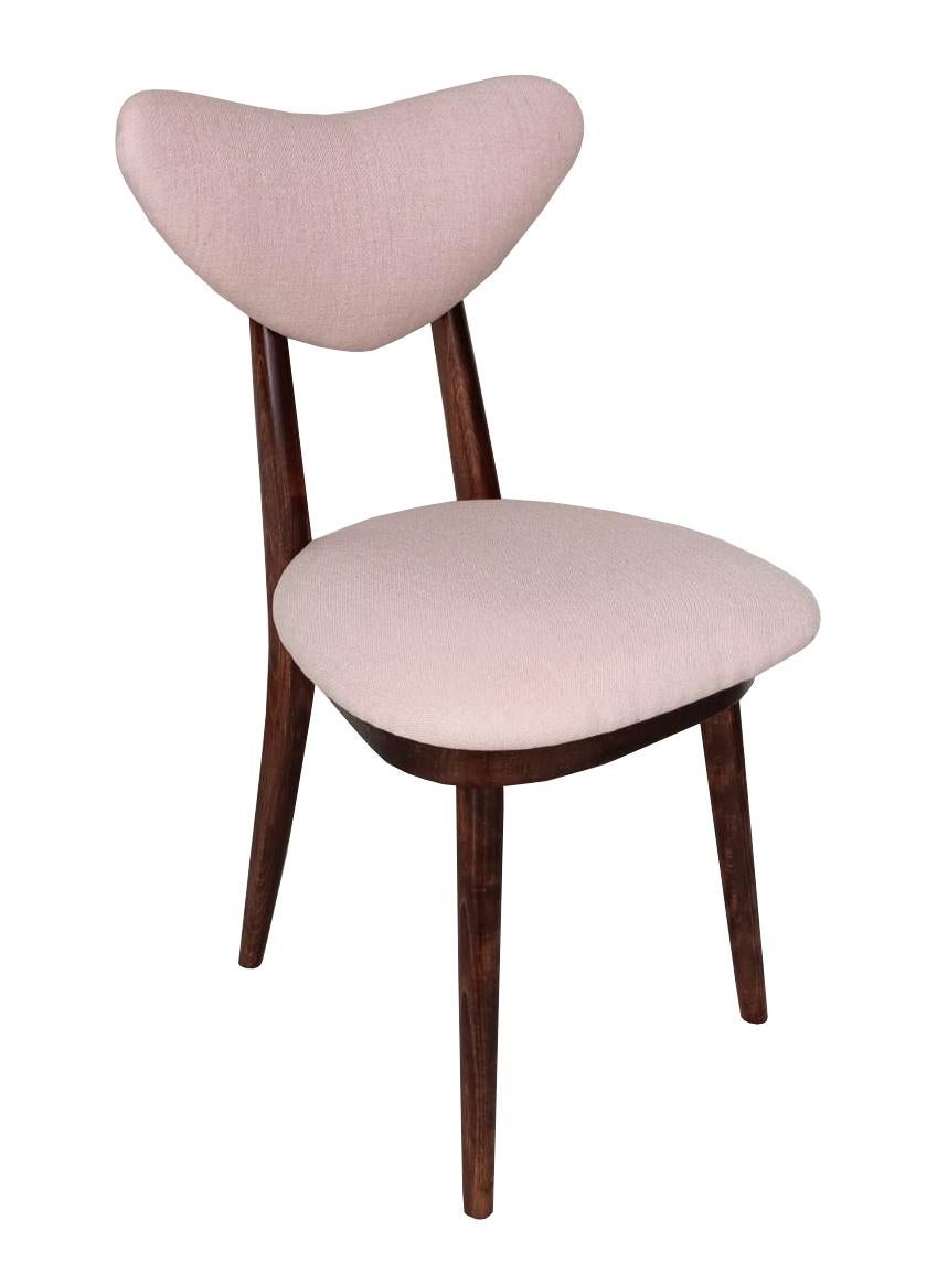 Polonais Chaise à cœur rose à l'eau de rose du milieu du siècle, Europe, années 1960 en vente