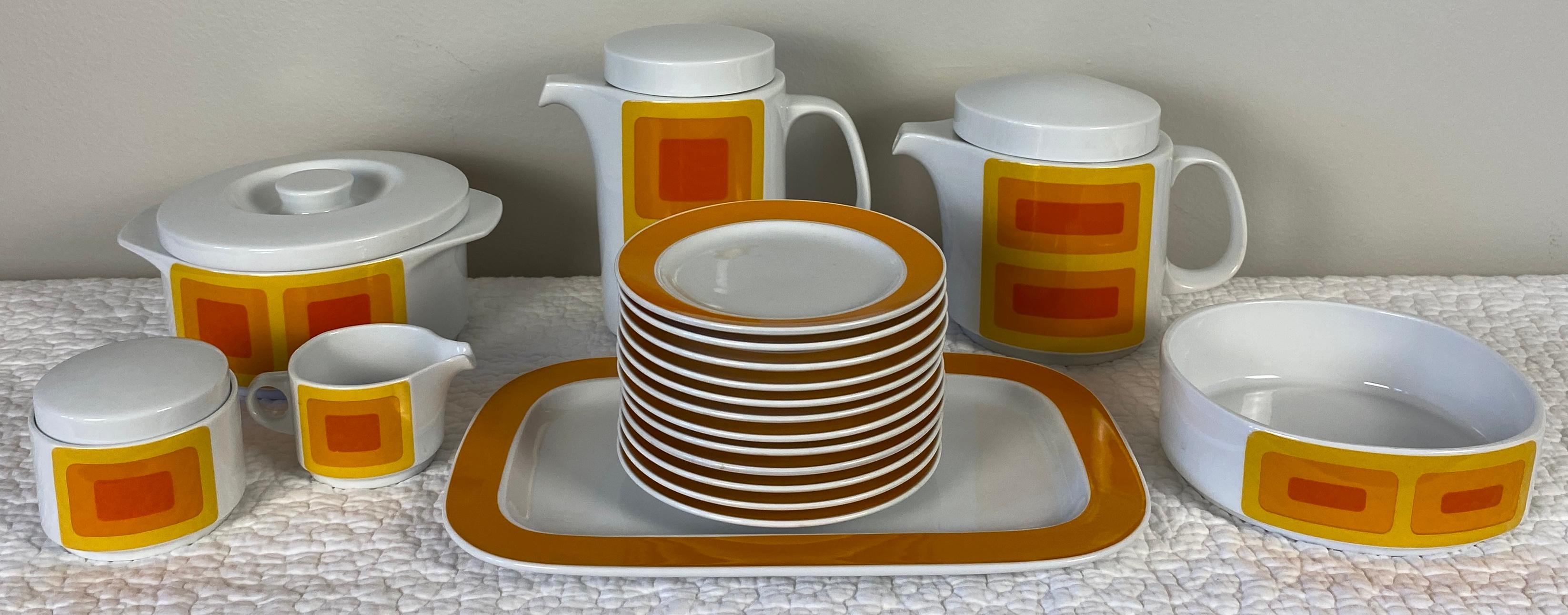 Mid-Century Modern Mid-Century Rosenthal Coffee and Tea Service in the Style of Dorothy Hafner For Sale