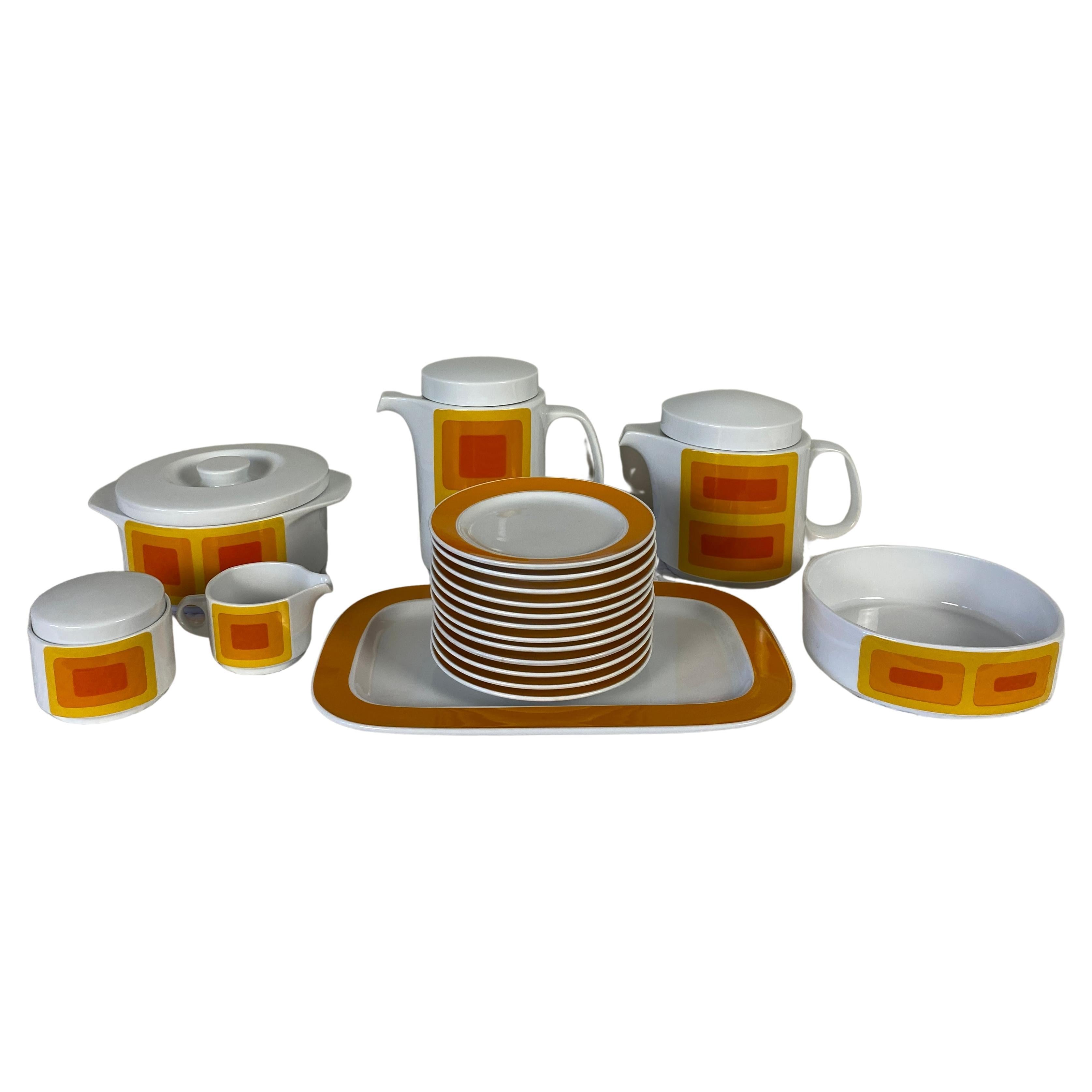 Mid-Century Rosenthal Coffee and Tea Service in the Style of Dorothy Hafner