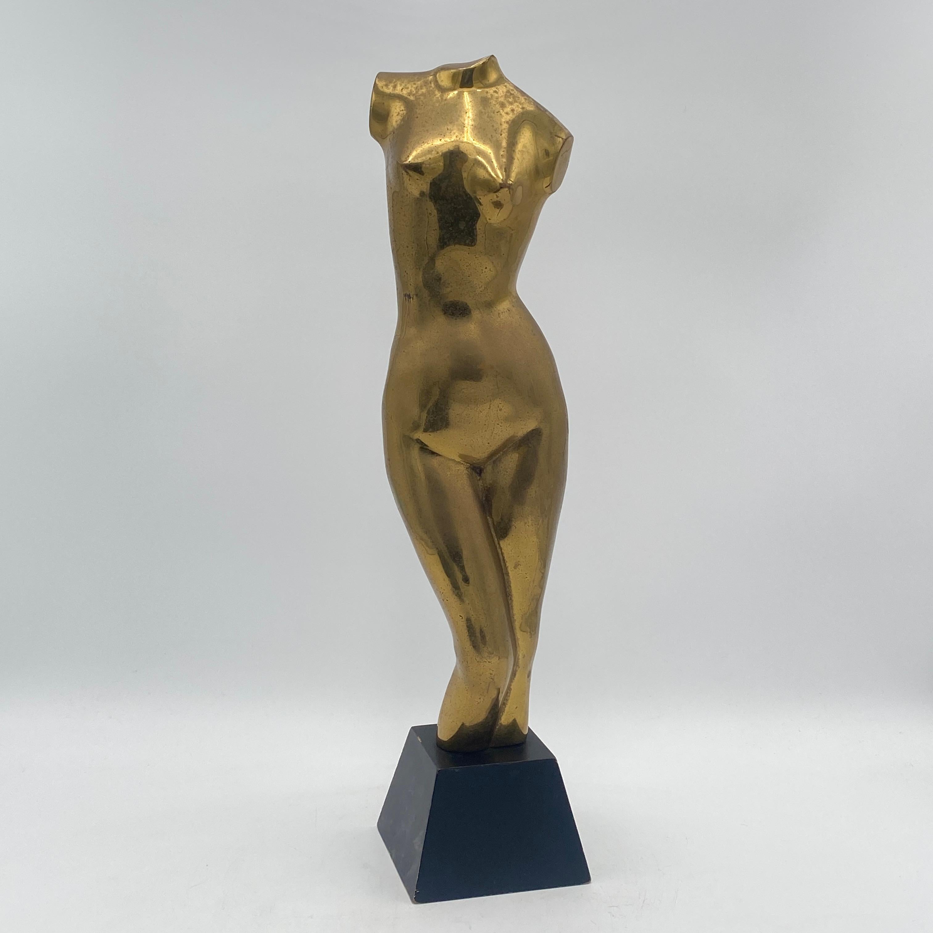 Mid Century Rosenthal Netter Brass Nude Sculpture 1960s in vendita 4