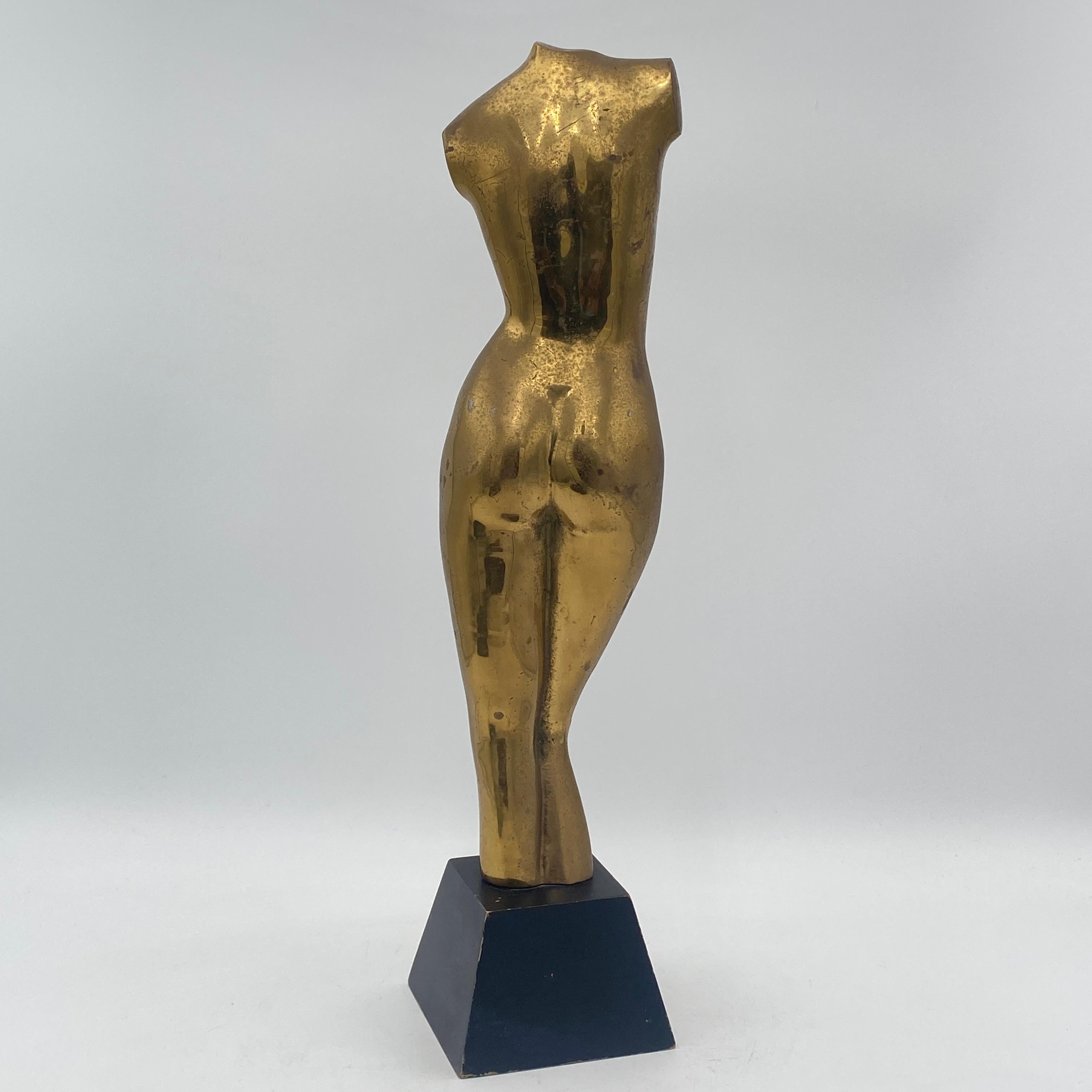 Mid Century Rosenthal Netter Brass Nude Sculpture 1960s in vendita 7