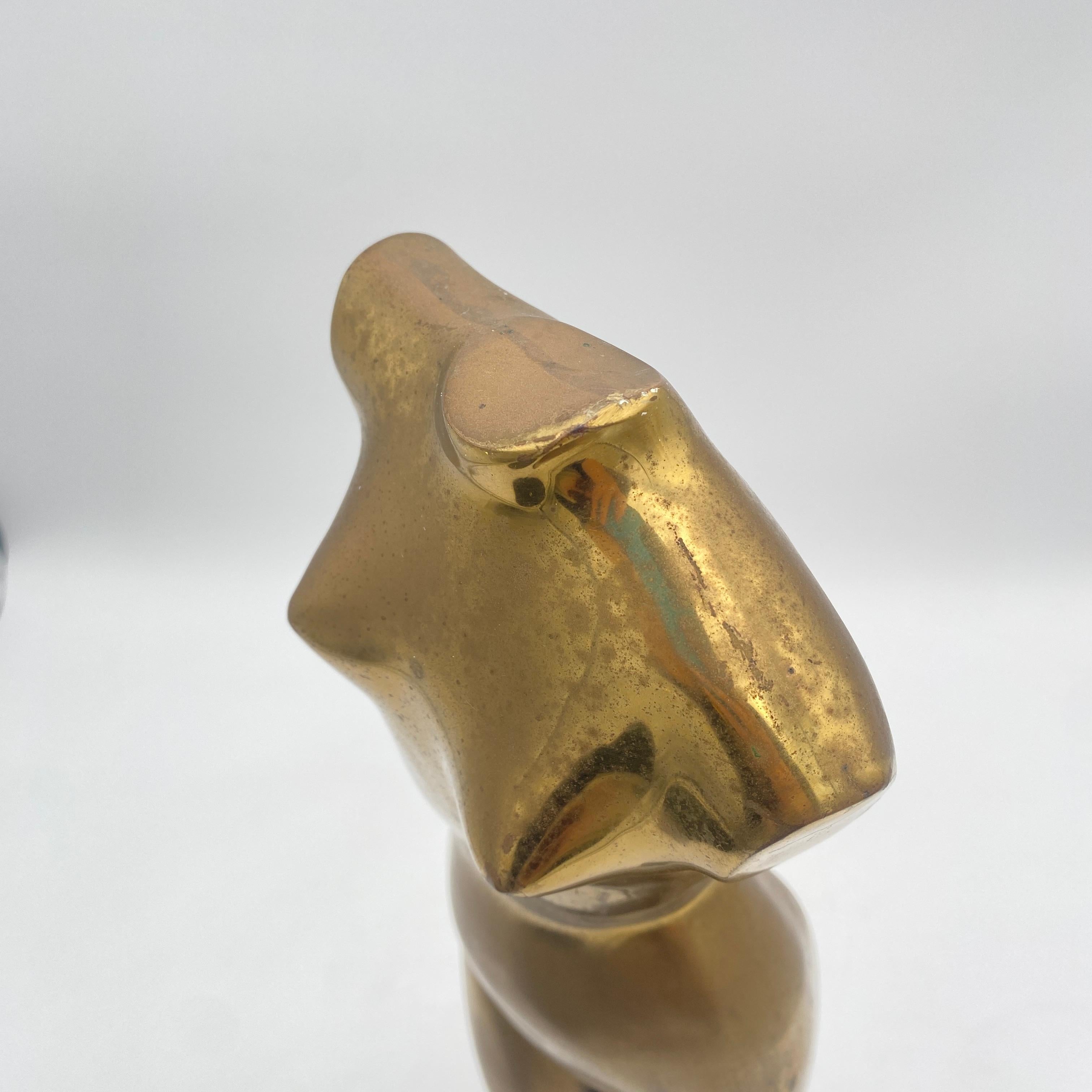 Mid Century Rosenthal Netter Brass Nude Sculpture 1960s In condizioni buone in vendita a San Juan Capistrano, CA