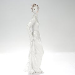 Mid-Century Rosenthal Porcelain Figurine of a Woman by L. Friedrich-Gronau