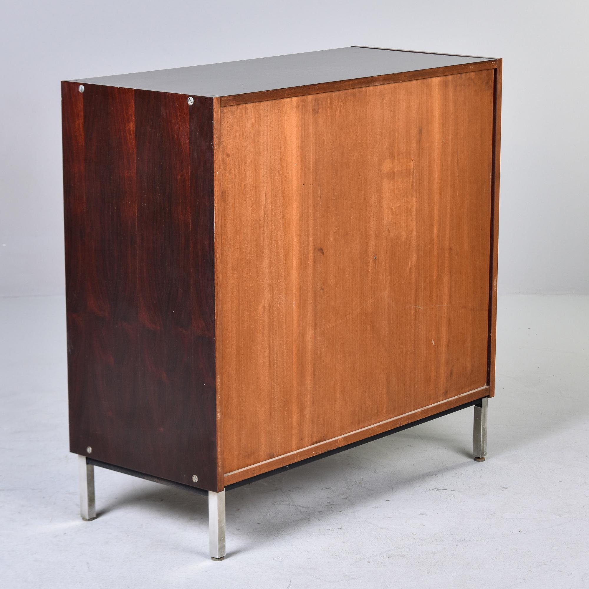Mid Century Rosewood and Chrome Cabinet by Mim of Italy For Sale 5