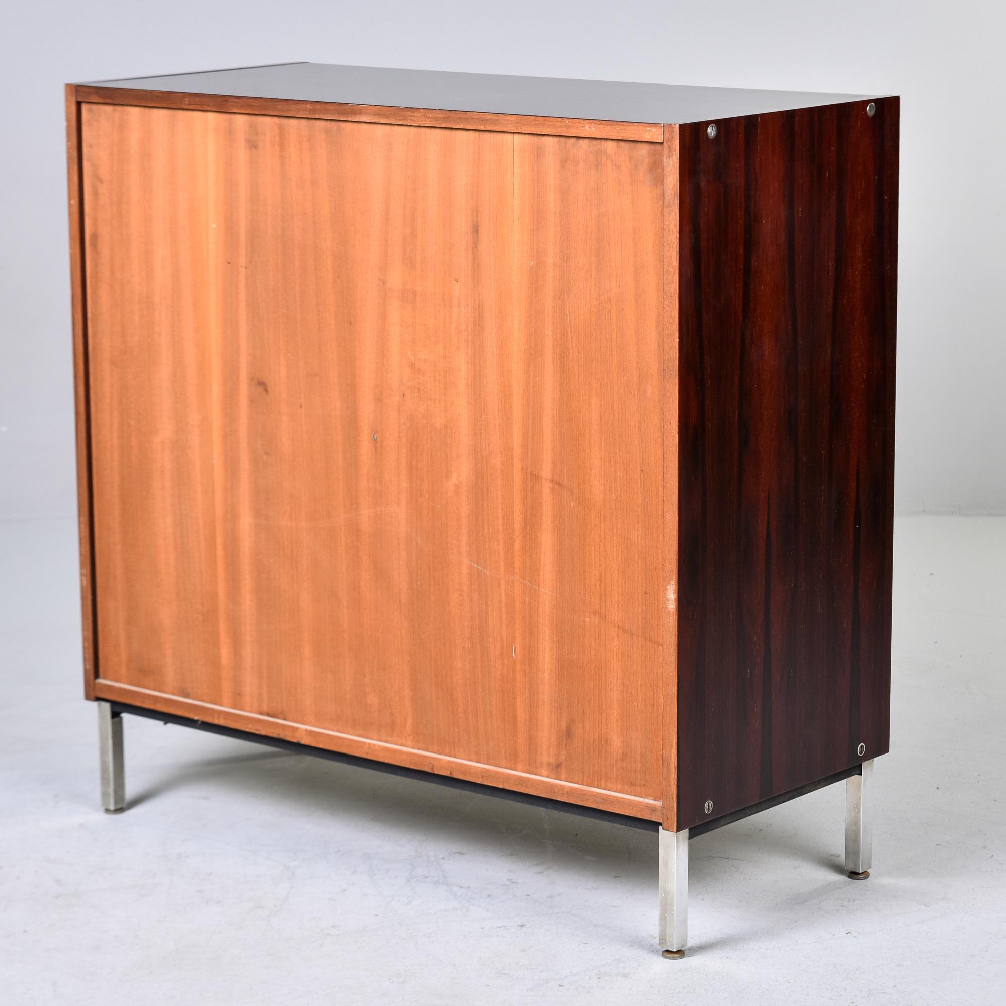 Mid Century Rosewood and Chrome Cabinet by Mim of Italy For Sale 6