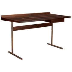 Mid Century Rosewood and Chrome Writing Desk