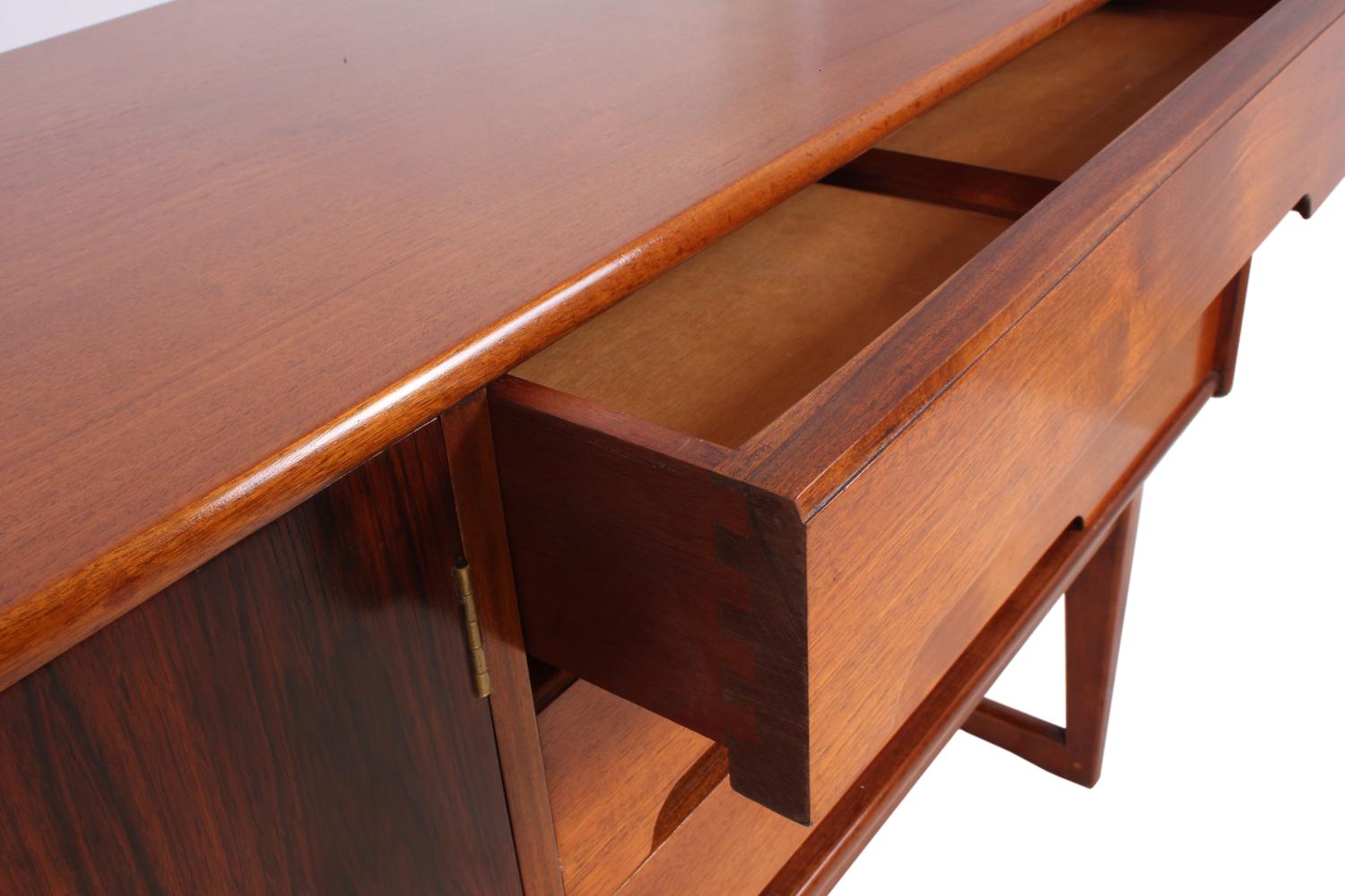 Mid-Century Modern Midcentury Rosewood and Teak Sideboard by Younger