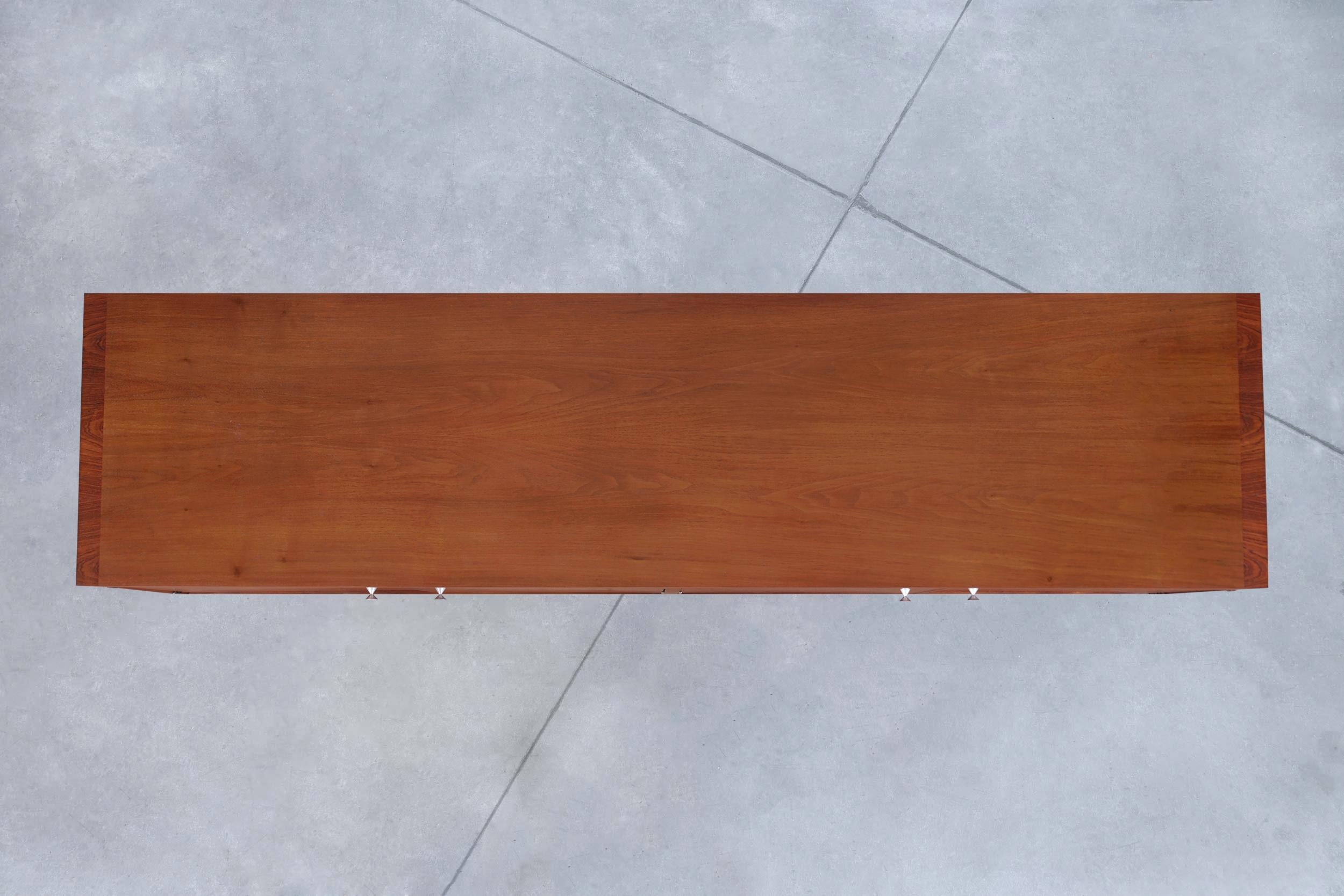 Mid-Century Rosewood and Walnut Credenza by Stanley 4