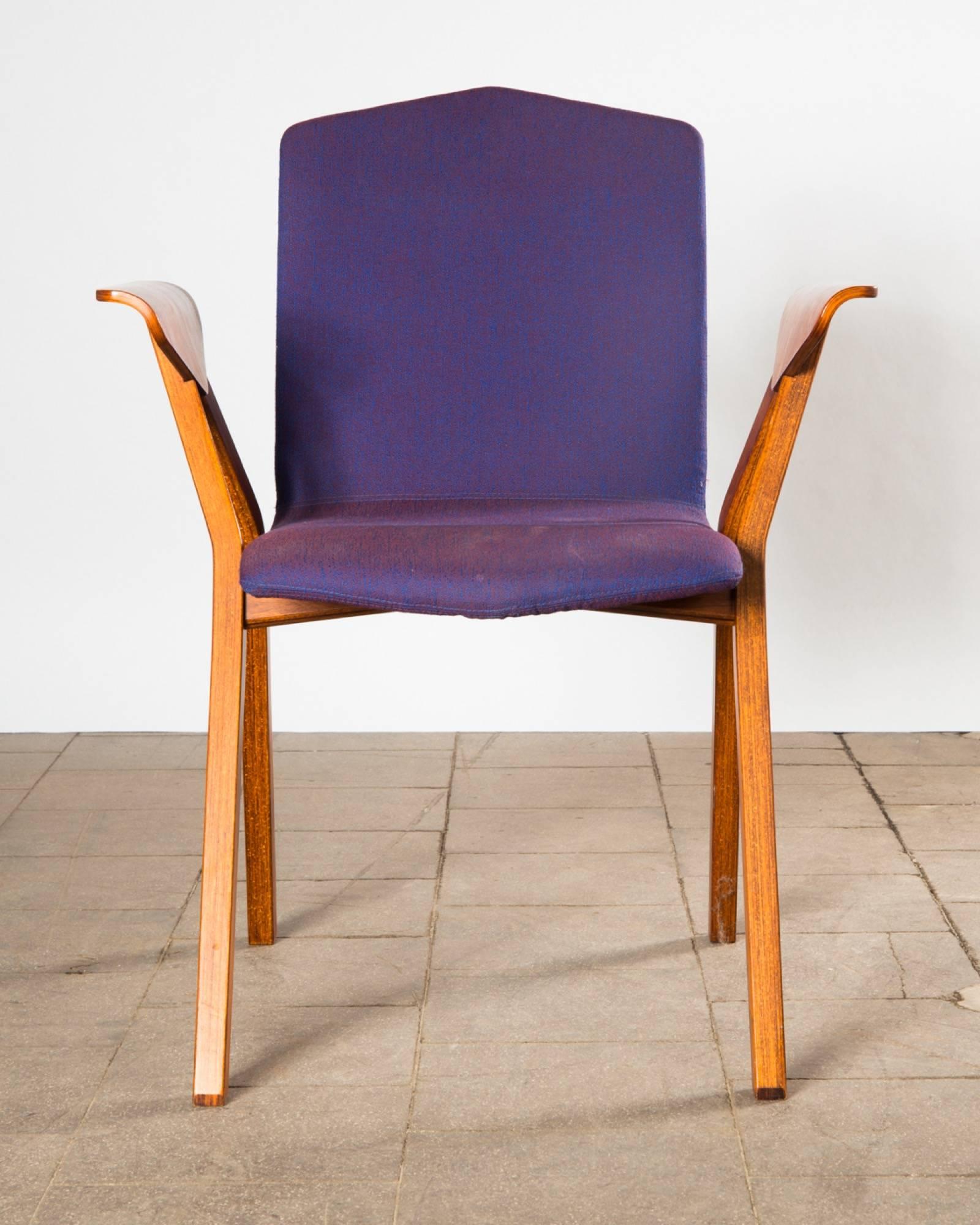 Armchair by the Norwegian manufacturer Hag. Manufacturer's label on the underside of chair.