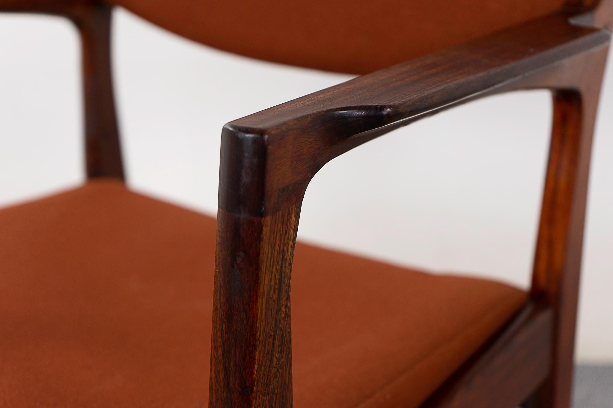 Scandinavian Modern Mid-Century Rosewood Armchair For Sale