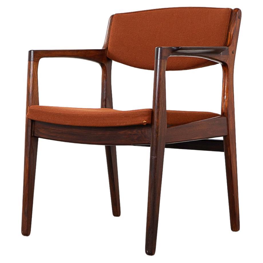 Mid-Century Rosewood Armchair For Sale