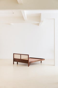 Midcentury Rosewood Bed by Unknown Designer, 1960s, Midcentury Brazilian