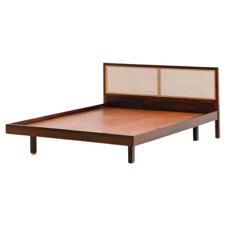 Cama de palisandro de mediados de siglo de diseñador desconocido, años 60, Brasileño de mediados de siglo